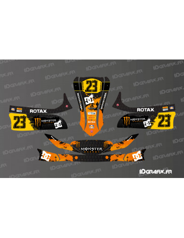 Kit gràfic Monster Edition (taronja) per a karts Mini/Cadet MK 14 - Idgrafix