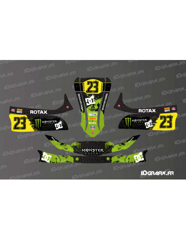 Kit gràfic Monster Edition (verd) per a karts Mini/Cadet MK 14 - Idgrafix