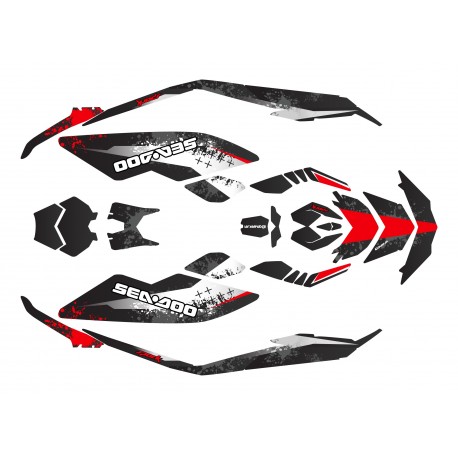 Kit decoration, Full Spark Limited Grey for Seadoo Spark