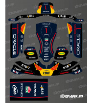 Kit de gráficos Honda F1 Edition para karts KG STILO EVO - Idgrafix