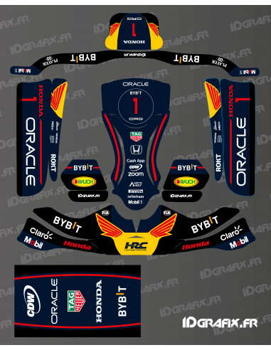 Kit gràfic Honda F1 Edition per a karts KG STILO EVO - Idgrafix