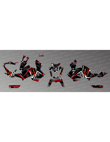 Kit déco Full Dynamics Edition (Rouge) - CF MOTO NK 800 -  Idgrafix