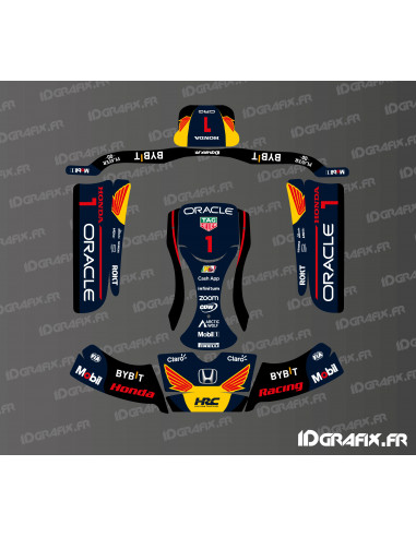 100% individuelles Honda-Grafikset für Mix KG Karting - Buru EVO