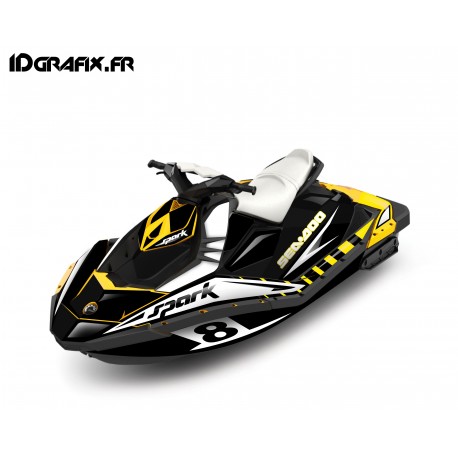 Kit décoration Full Spark Limited Jaune pour Seadoo Spark