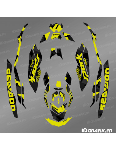 Kit di decorazione Full Diamond Edition (giallo lime) - SEADOO SPARK - Idgrafix