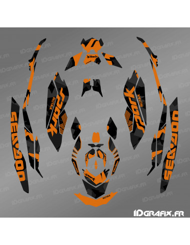 Kit de decoración Full Diamond Edition (Naranja) - SEADOO SPARK - Idgrafix