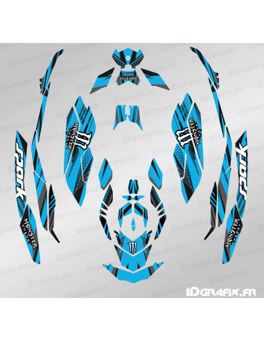 Kit di decorazione Full Monster Line Edition (blu) - SEADOO SPARK - Idgrafix