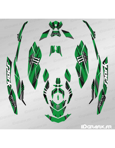 Kit de decoración Full Monster Line Edition (Verde) - SEADOO SPARK - Idgrafix