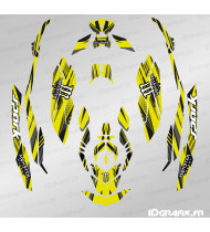 Full Monster Line Edition Decoration Kit (Lime Yellow) - SEADOO SPARK - Idgrafix
