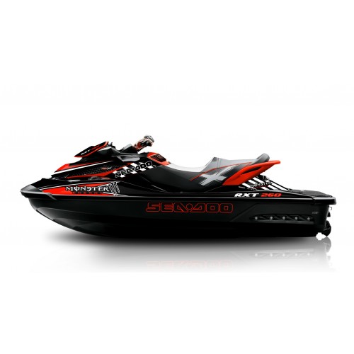 Kit décoration Monster Red for Seadoo RXT 260 / 300 (S3 hull) - IDgrafix