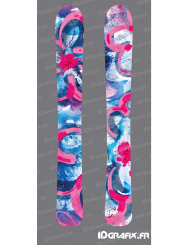 Abstract Stickers for SKI - Idgrafix