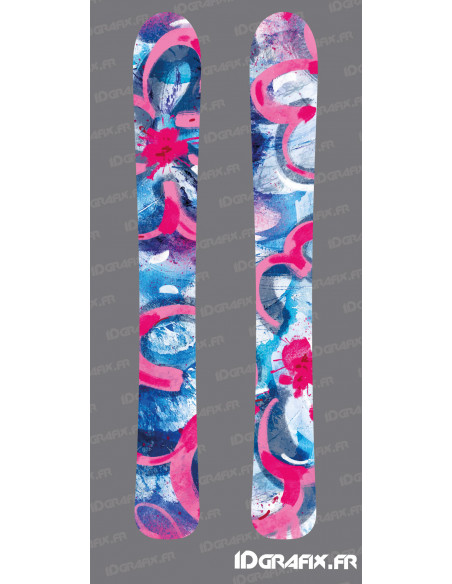 Abstract Stickers for SKI - Idgrafix