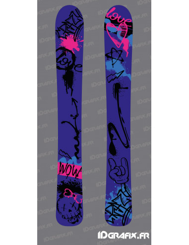 Graffiti stickers for SKI - Idgrafix