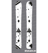 Stickers Brush pour SKI -  Idgrafix