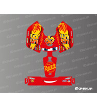 Pegatina de Flash McQueen - Minicortacésped robótico Mammotion LUBA - Idgrafix