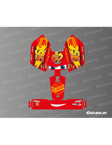 Adesivo Flash McQueen Edition - Mini robot rasaerba Mammotion LUBA - Idgrafix