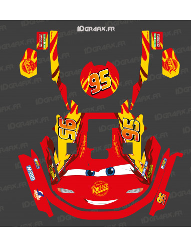 Adesivo Flash McQueen Edition - Robot tagliaerba KRESS RTK - Serie KR - Idgrafix