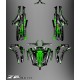 Kit de décoration Monstre Edició COMPLETA (Black/Green) - Idgrafix - CF Moto ZForce -idgrafix
