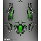 Kit dekor Monster Edition FULL (Schwarz/Grün) - Idgrafix - CF Moto ZForce-idgrafix