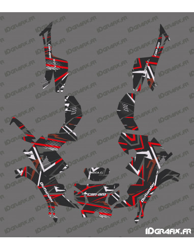 Dynamic Full Decoration Kit (Red) - IDgrafix - Can Am Outlander G3 L (500-700-PRO) -- MECAFUN - Idgrafix