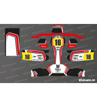 Kit déco Leclerc Edition pour Karting Sodi KG 506 Fairing -  Idgrafix