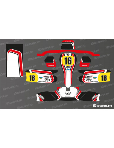 Kit grafico Leclerc Edition per kart Sodi KG 506 Fairing - Idgrafix