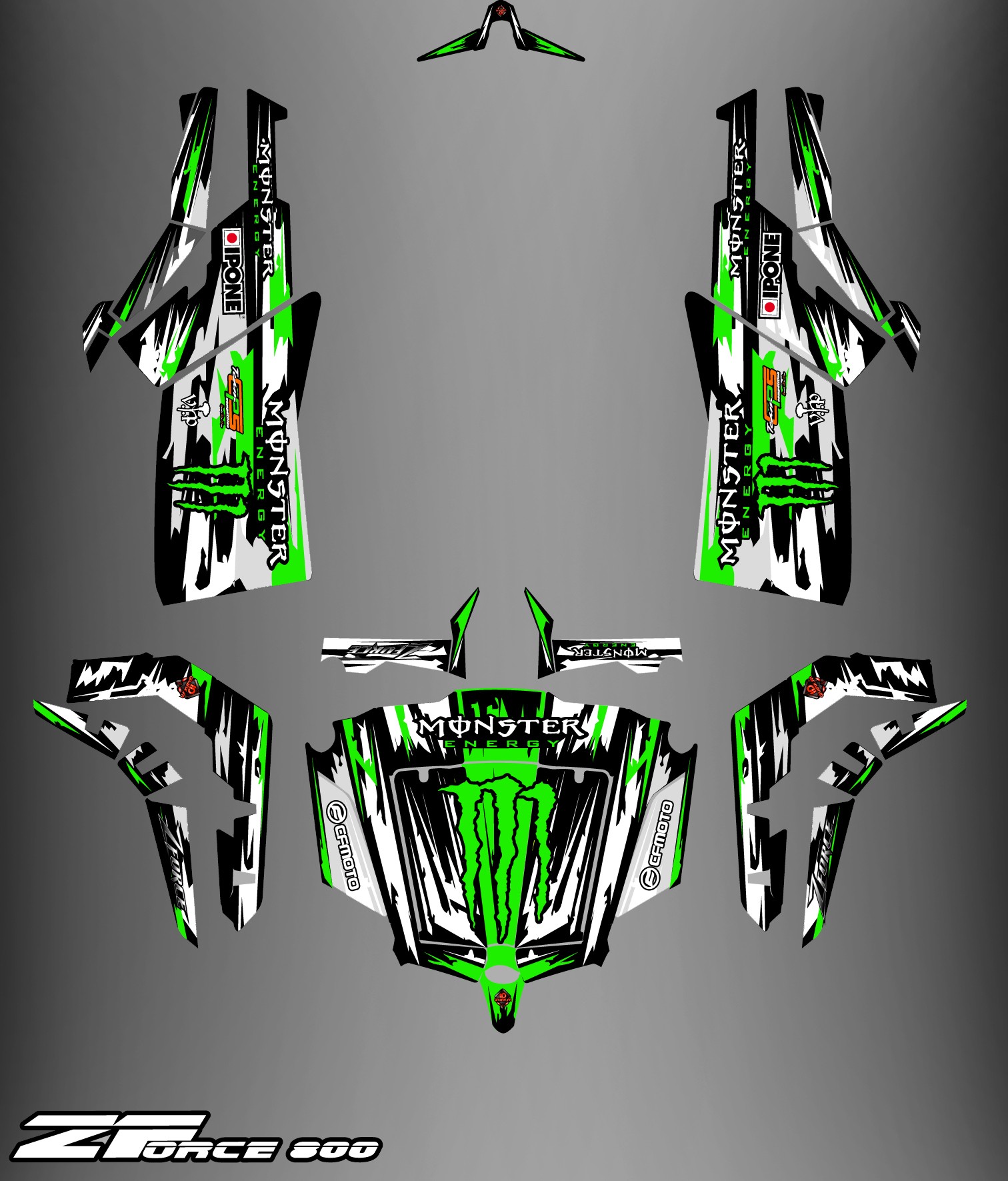 Can Am Ds 450 >> Kit décoration Monster Edition FULL (Gris/Vert) - Idgrafix - CF Mo... Can Am Ds 450 >> Kit décoration Monster Edition FULL (Gris/Vert) - Idgrafix - CF Mo...