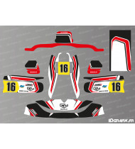 Kit gràfic edició Leclerc per a karts TonyKart - OTK M7 - M10 - Idgrafix
