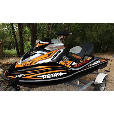 Kit de decoración de Rockstar Naranja para Seadoo RXT 215-255