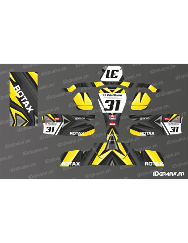 Kit gràfic Color Edition (groc) per a kart Sodi KG 506 - Idgrafix