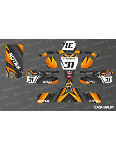 Color Edition (Orange) graphics kit for Sodi KG 506 kart - Idgrafix