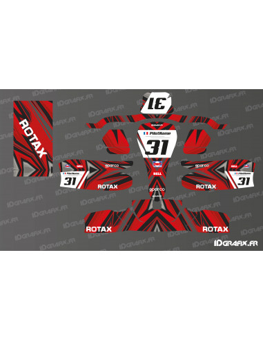 Kit déco Color Edition (Rouge) pour Karting Sodi KG 506 -  Idgrafix