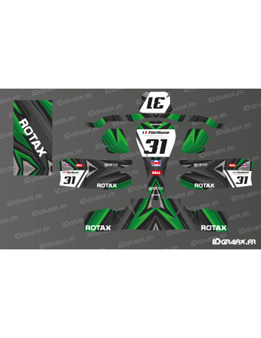 Kit de decoración Color Edition (Verde) para Karting Sodi KG 506 - Idgrafix