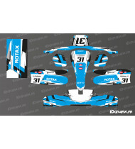 Techno Edition graphics kit (Blue) for Sodi KG 506 kart - Idgrafix