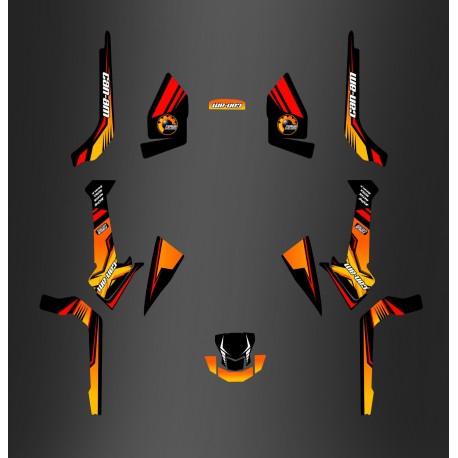 Kit décoration Forum Can Am Series Jaune PERSO - IDgrafix - Can Am Outlander (G2)