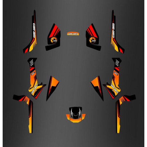 Kit dekor-Forum Can Am Series Gelb PERSO - IDgrafix - Can-Am Outlander G2 - ()