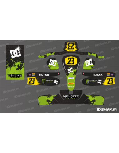 Kit decorativo Personal Monster Edition (verde) per Karting Sodi KG 506 - Idgrafix