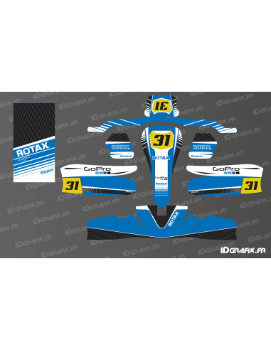 Factory Edition graphics kit (blue) for Sodi KG 506 kart - Idgrafix