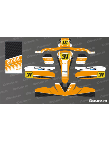 Kit grafico Factory Edition (arancione) per kart Sodi KG 506 - Idgrafix