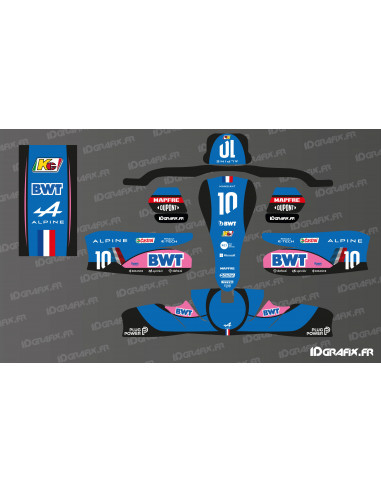 Kit déco Alpine F1 Edition pour Karting Sodi KG 506 -  Idgrafix