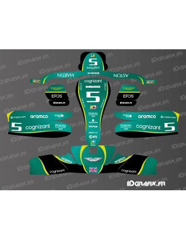 Kit gràfic Aston Martin F1 Edition per al kart Sodi KG 506 - Idgrafix