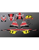 Kit decoration Red Vintage Full - IDgrafix - Yamaha 50 Piwi