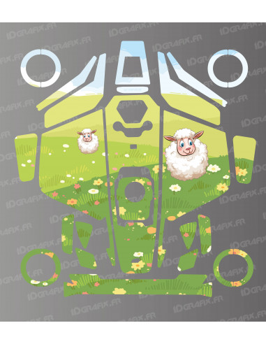 Prairie Edition Sticker - Mammotion LUBA 3 Robotic Lawnmower - Idgrafix