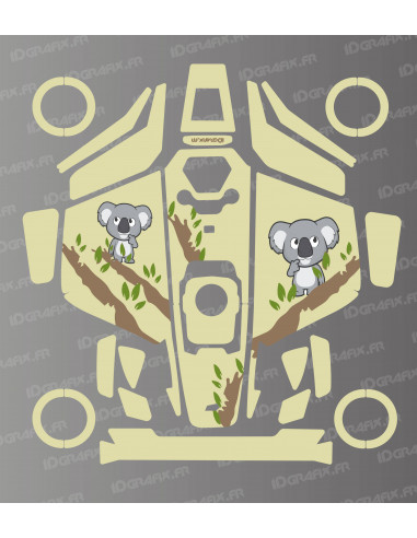 Koala-Edition-Aufkleber – Mammotion LUBA 3 Mähroboter – Idgrafix