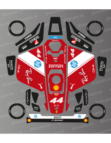 Aufkleber Scuderia F1 Edition (Hamilton) – Mammotion LUBA 3 Mähroboter – Idgrafix