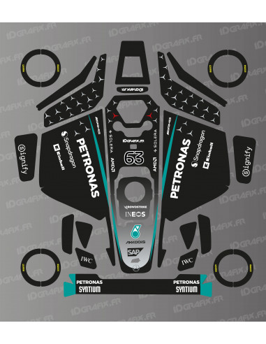 Mercedes F1 Edition (Russell) Aufkleber - Mammotion LUBA 3 Mähroboter