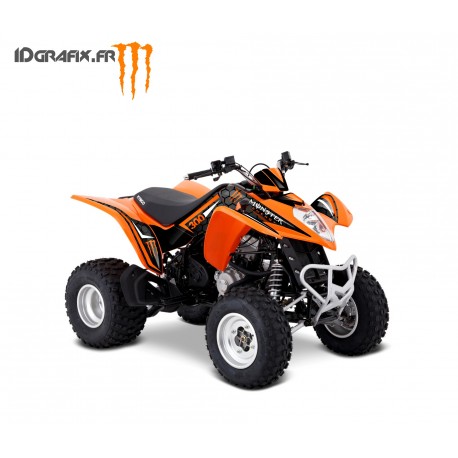 Kit Deco Personalizado Monstruo Naranja - Kymco Maxxer 300