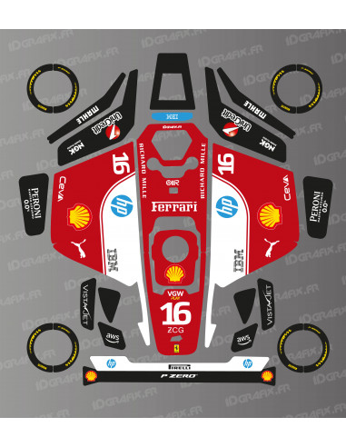 Adesivo Scuderia F1 Edition (Leclerc) - Rasaerba robotizzato Mammotion LUBA 3 - Idgrafix