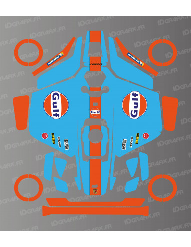 Adesivo Gulf Edition - Tosaerba robotizzato Mammotion LUBA 3 - Idgrafix