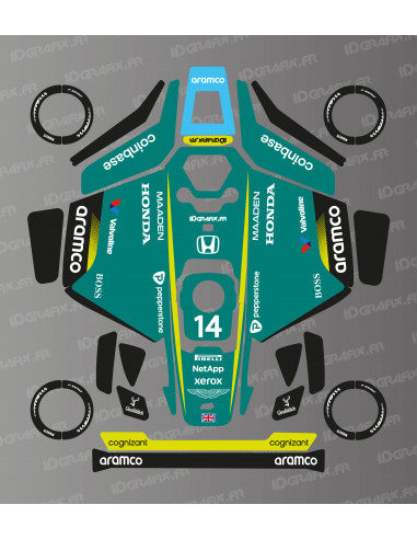 Adesivo Aston Martin F1 Edition - Tosaerba robotizzato Mammotion LUBA 3 - Idgrafix
